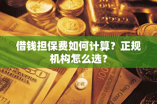 武汉借钱担保费如何计算？正规机构怎么选？