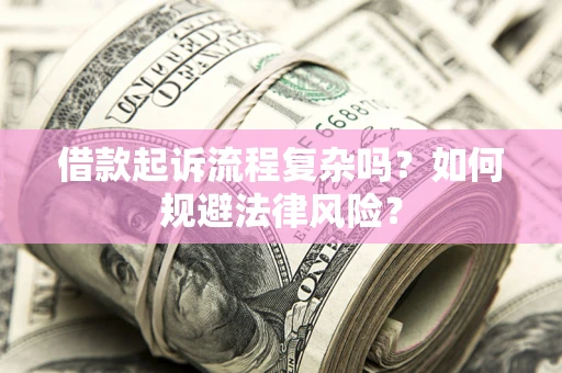 武汉借款起诉流程复杂吗？如何规避法律风险？