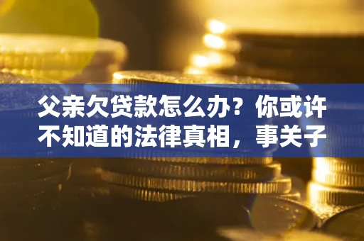 武汉父亲欠贷款怎么办？你或许不知道的法律真相，事关子女未来