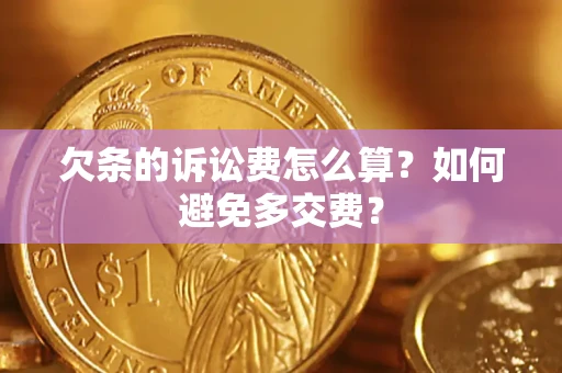 武汉欠条的诉讼费怎么算？如何避免多交费？