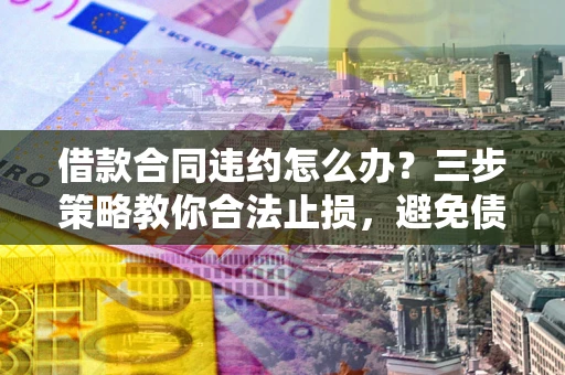 武汉借款合同违约怎么办？三步策略教你合法止损，避免债务危机升级