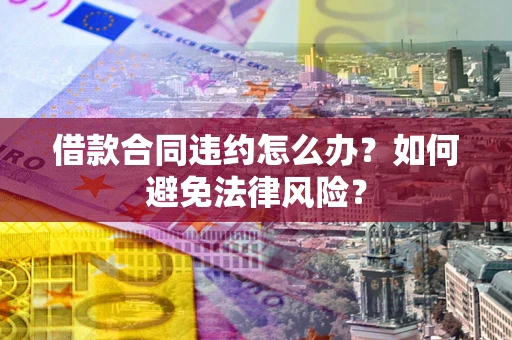 武汉借款合同违约怎么办？如何避免法律风险？
