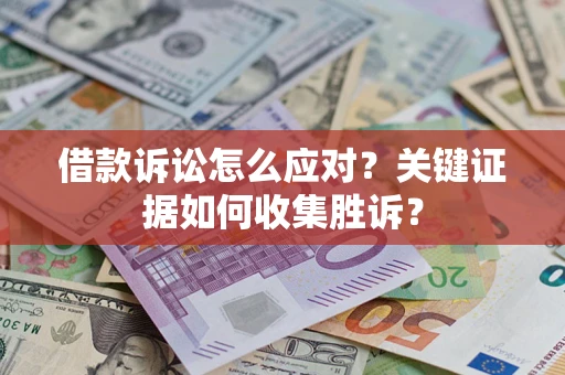 武汉借款诉讼怎么应对？关键证据如何收集胜诉？