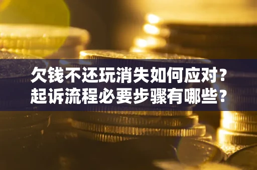 武汉欠钱不还玩消失如何应对？起诉流程必要步骤有哪些？