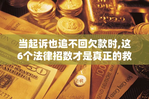 武汉当起诉也追不回欠款时,这6个法律招数才是真正的救命稻草